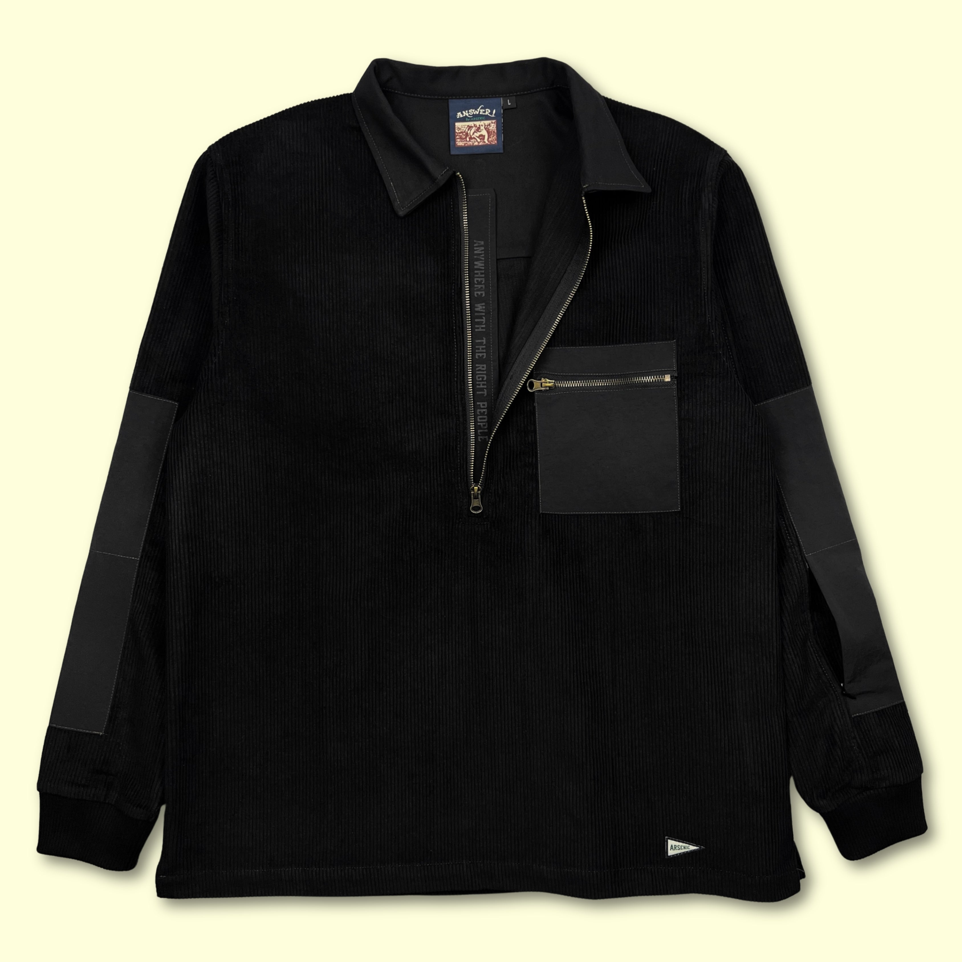 Answer Corduroy Overshirt (Onyx)(XL Only)