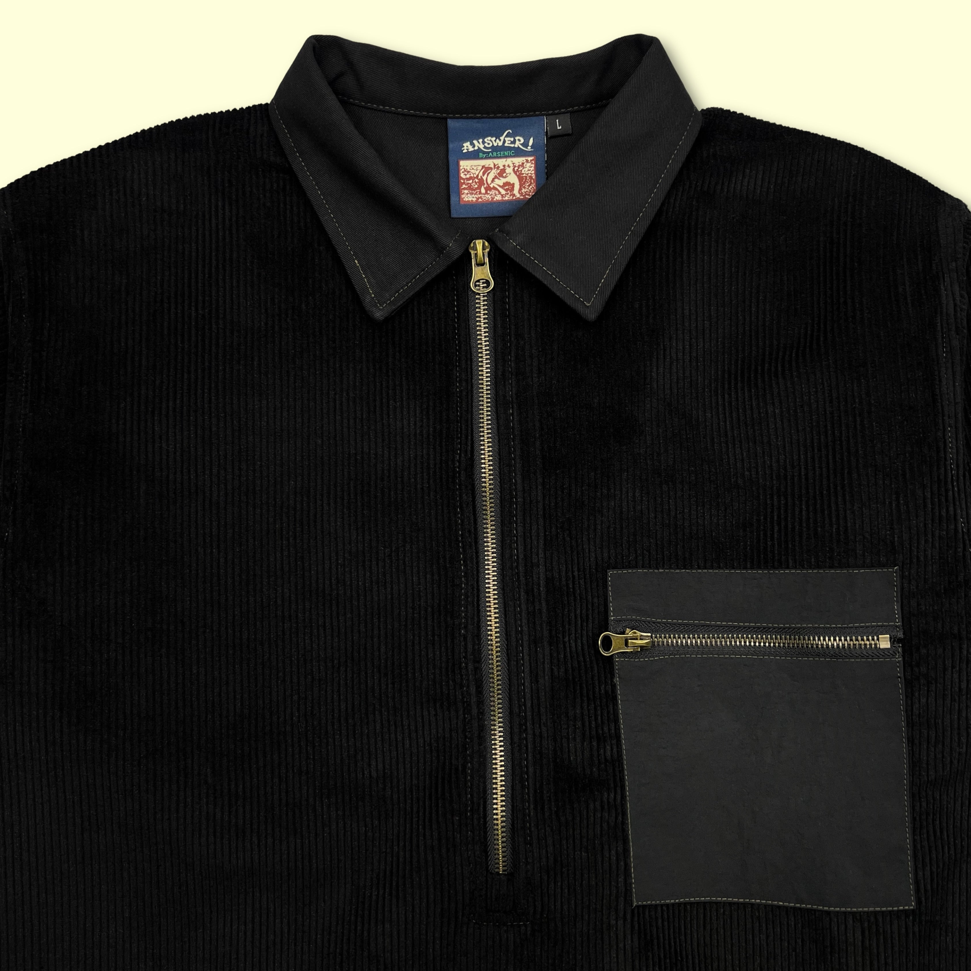 Answer Corduroy Overshirt (Onyx)(XL Only)