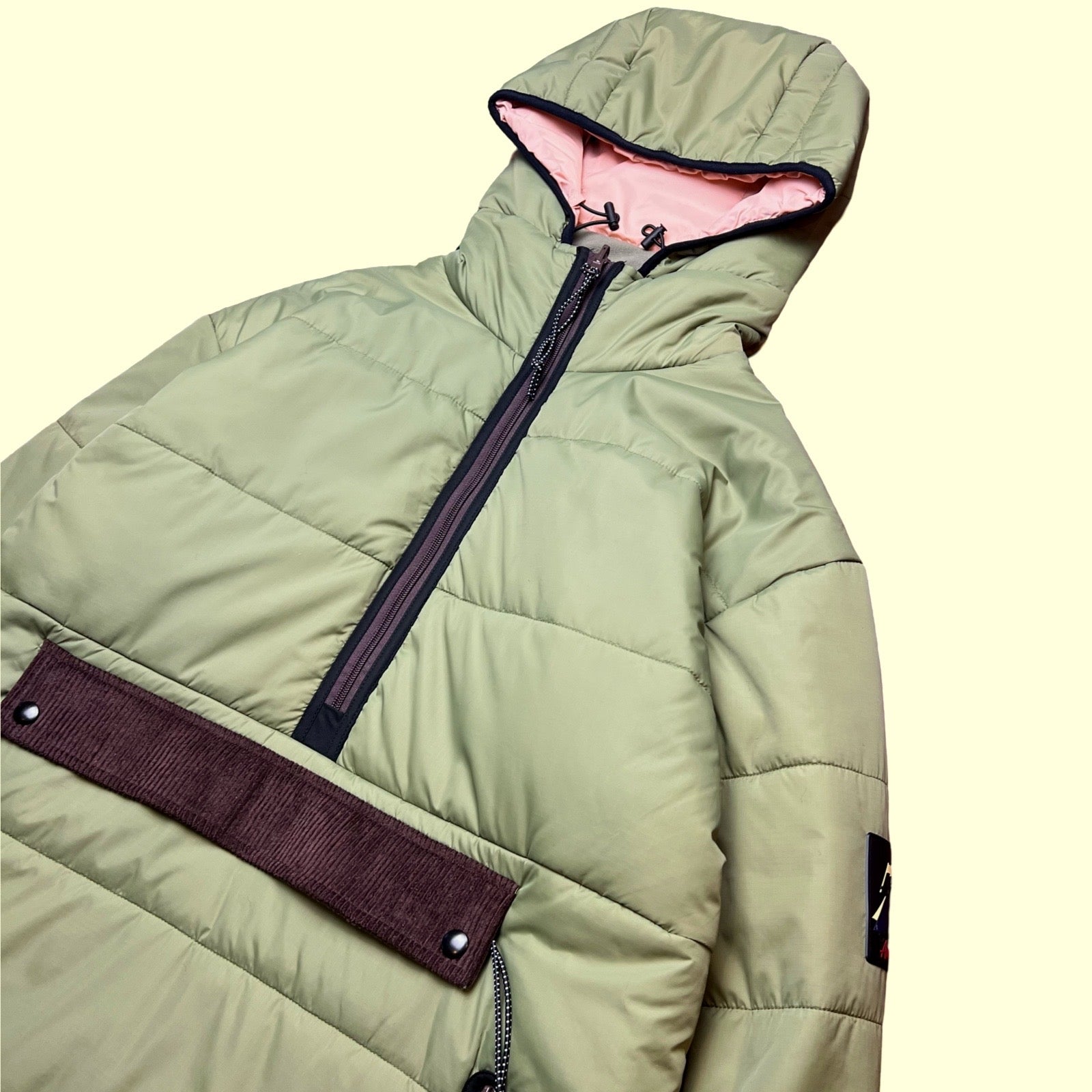 Battle Puffy Anorak (Sage Green) (XL and 2X Only)