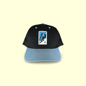 Lucky Lefty Structured Snapback (Black/Sky Blue)