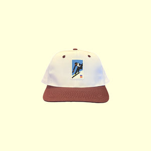 Lucky Lefty Strapback (White/Maroon)